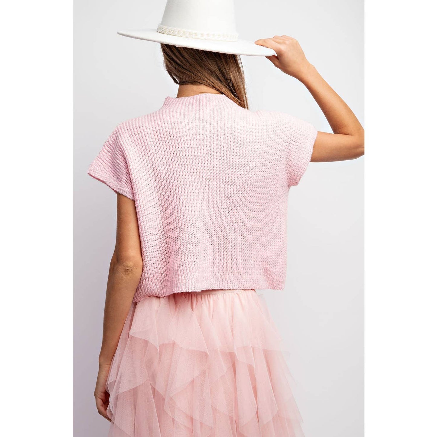 RIB-KNIT SWEATER TOP