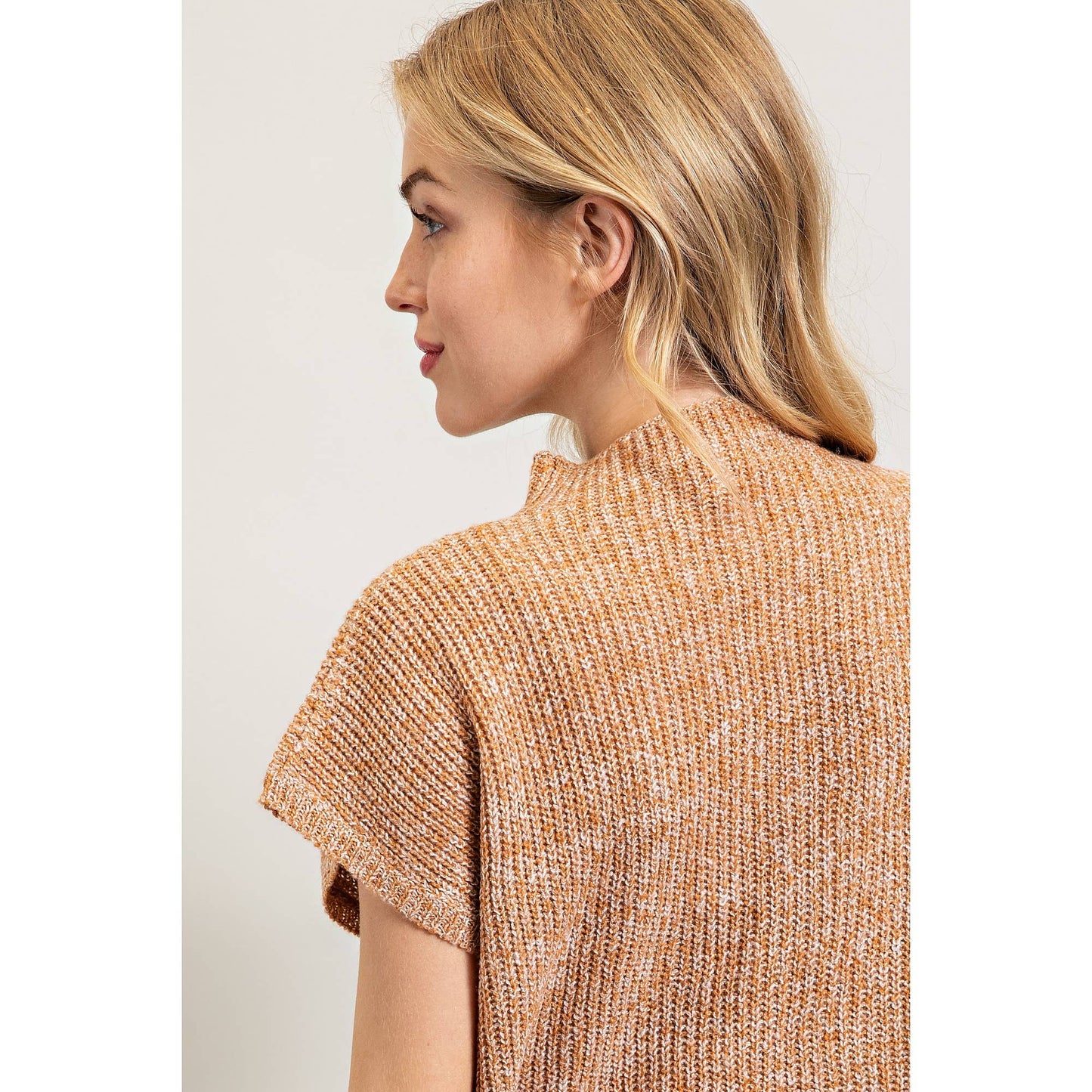 RIB-KNIT SWEATER TOP